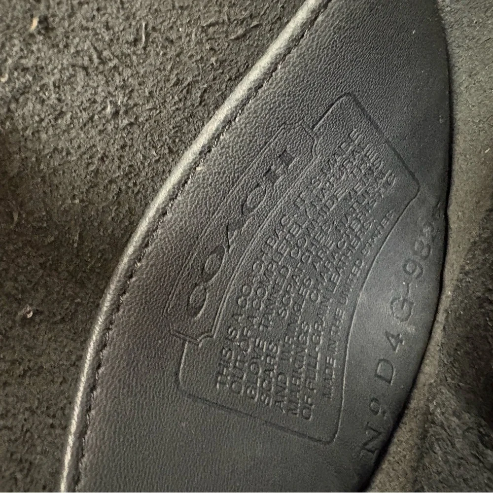 Coach Black Leather Crescent Crossbody with Gold Hardware - Picture 4 of 4